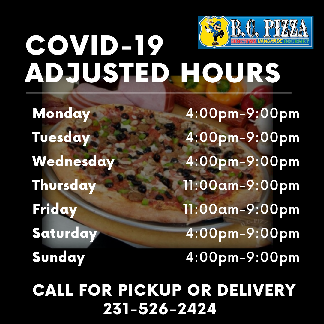 Menu Harbor Springs B.c. Pizza-10