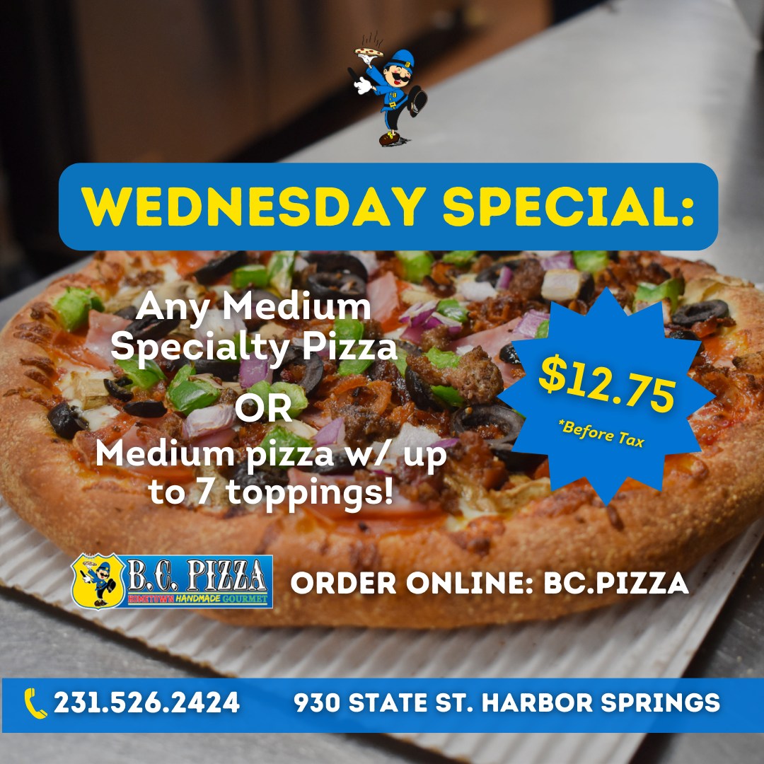 Menu Harbor Springs B.c. Pizza-8